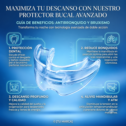 Protector Bucal Antirronquido y Bruxismo